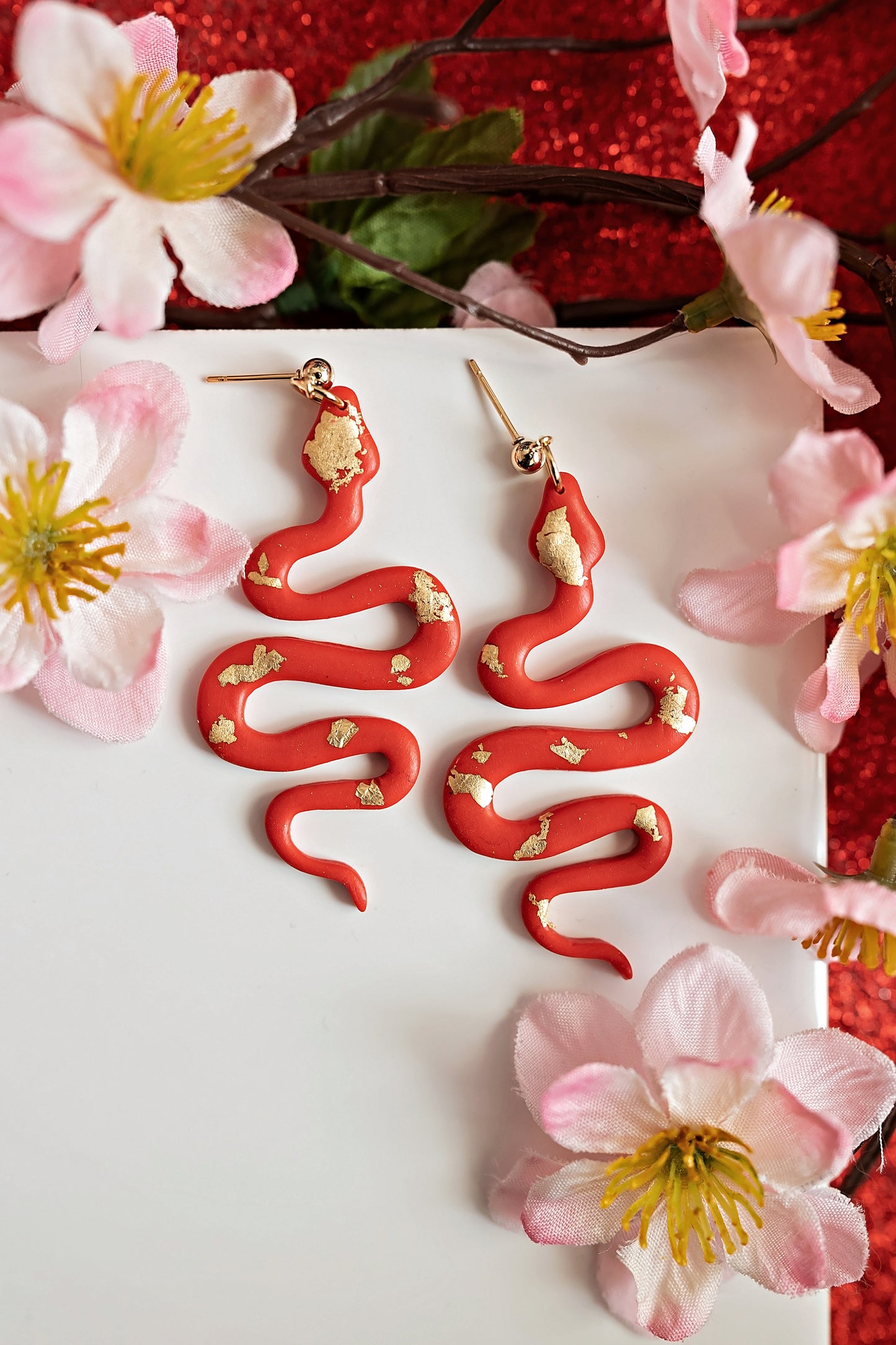 Red and Gold Snakes