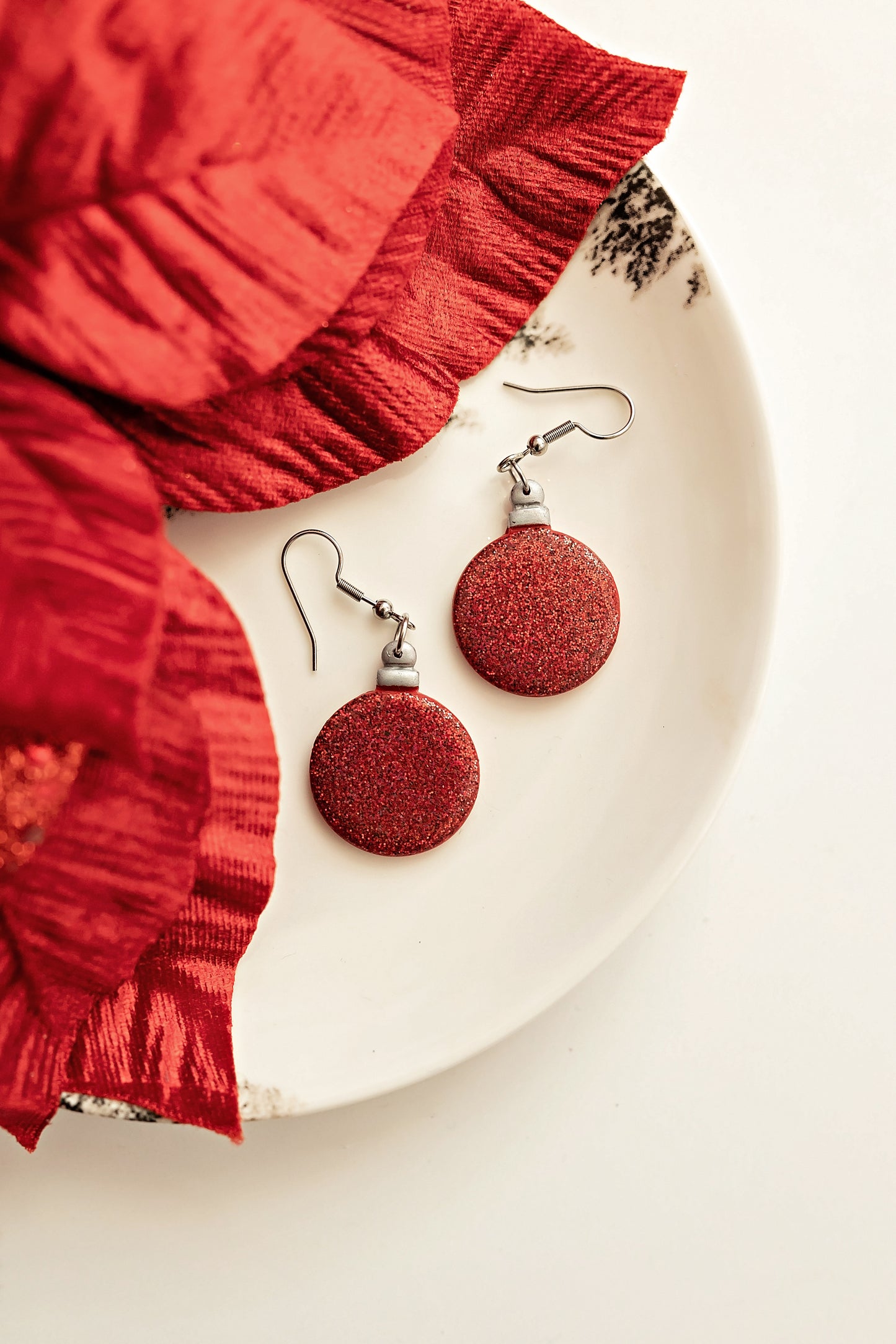 Sparkly Red Ornaments