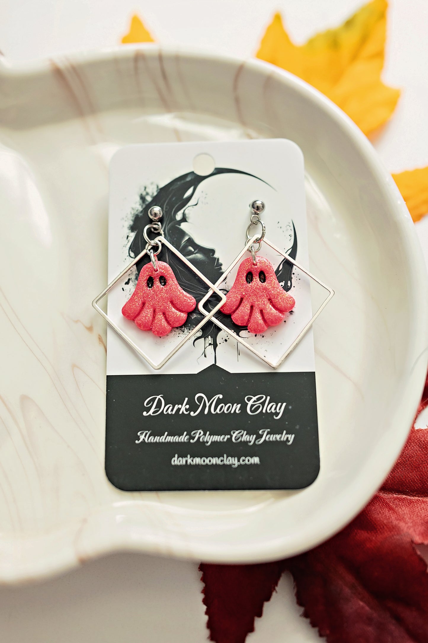 Pink Ghost Dangles