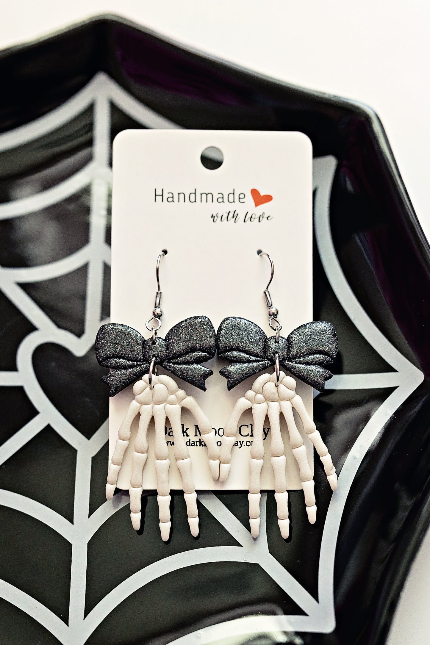 Skelly Hands with Black Bows
