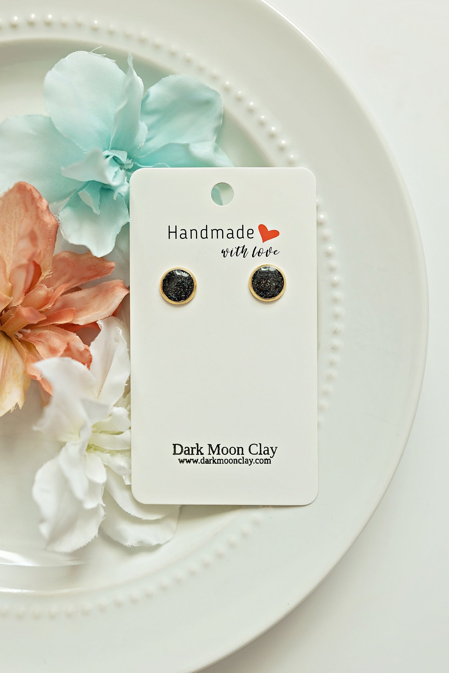 Sparkly Studs - Black