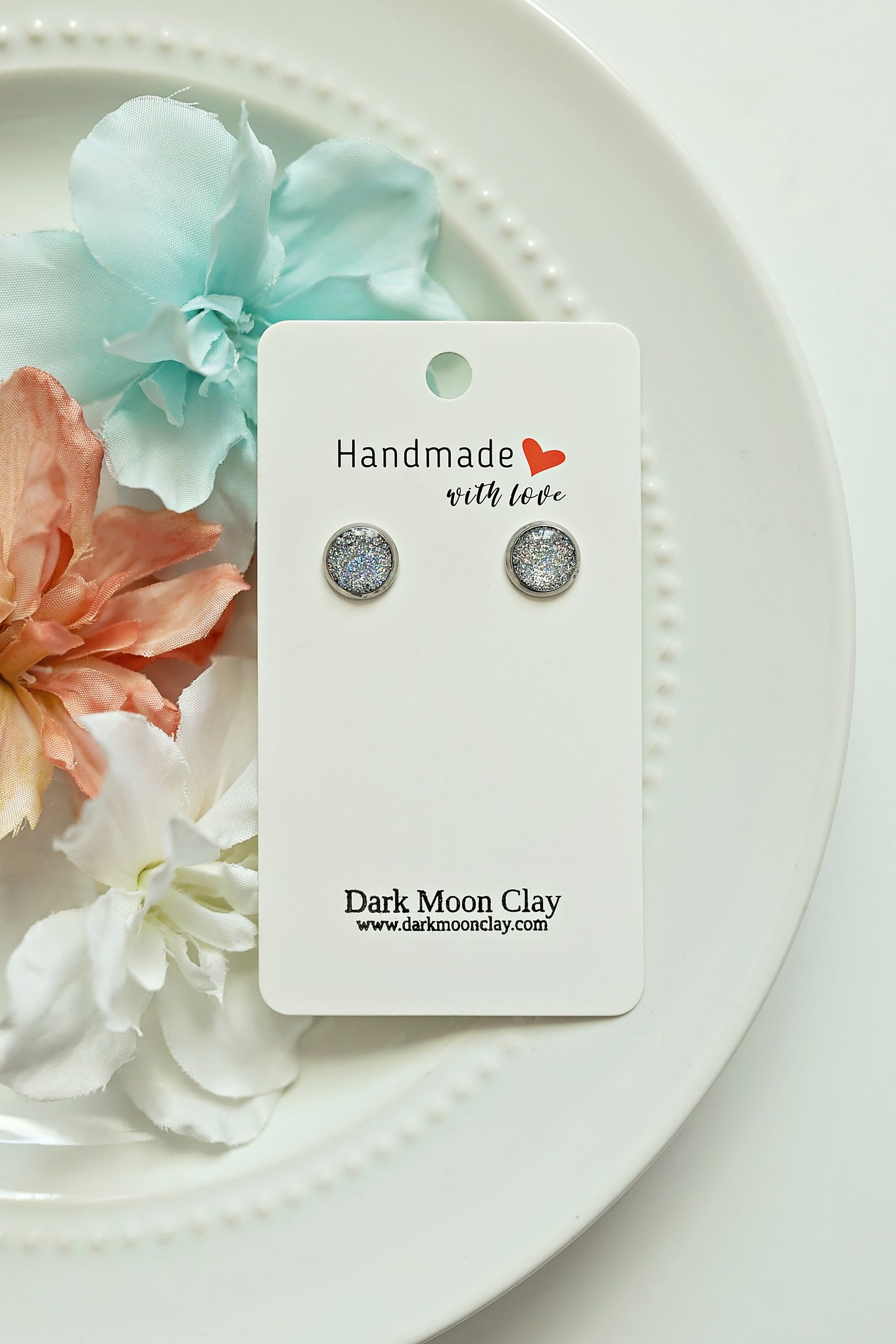 Sparkly Studs - Silver