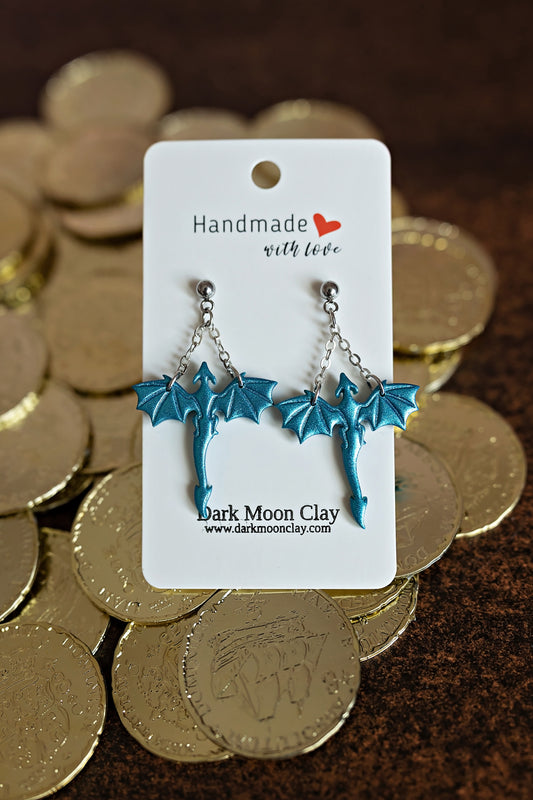 Metallic Blue Dragons