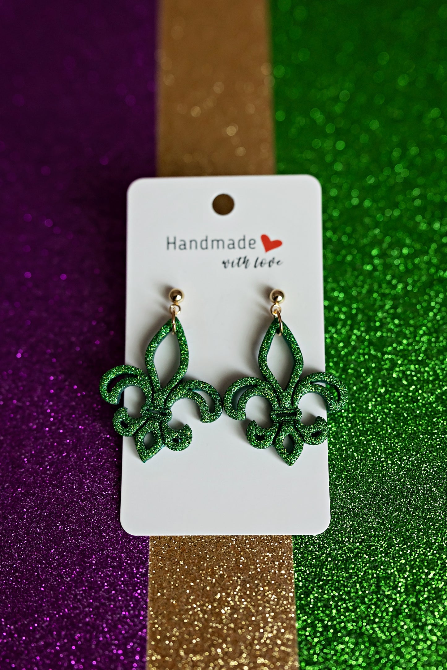 Green Fleur-de-lis Cutouts