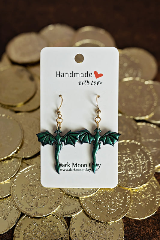 Emerald Green Metallic Dragons