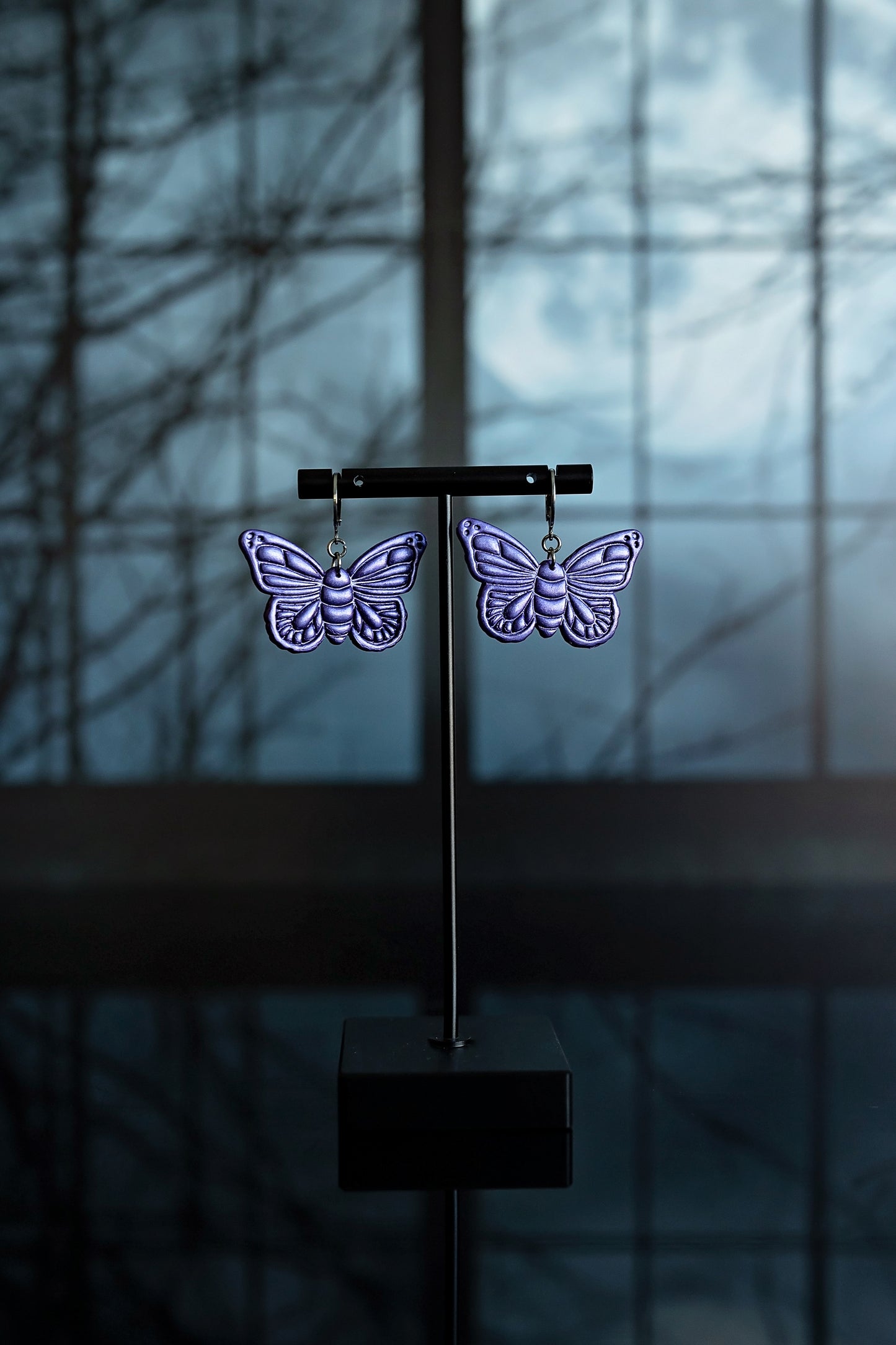 Shimmery Purple Moths