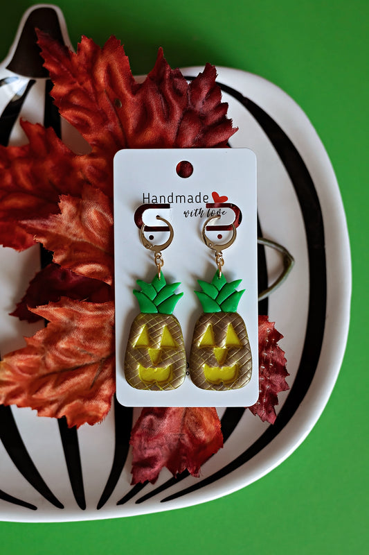 Gold Pineapple Jack-o-lantern