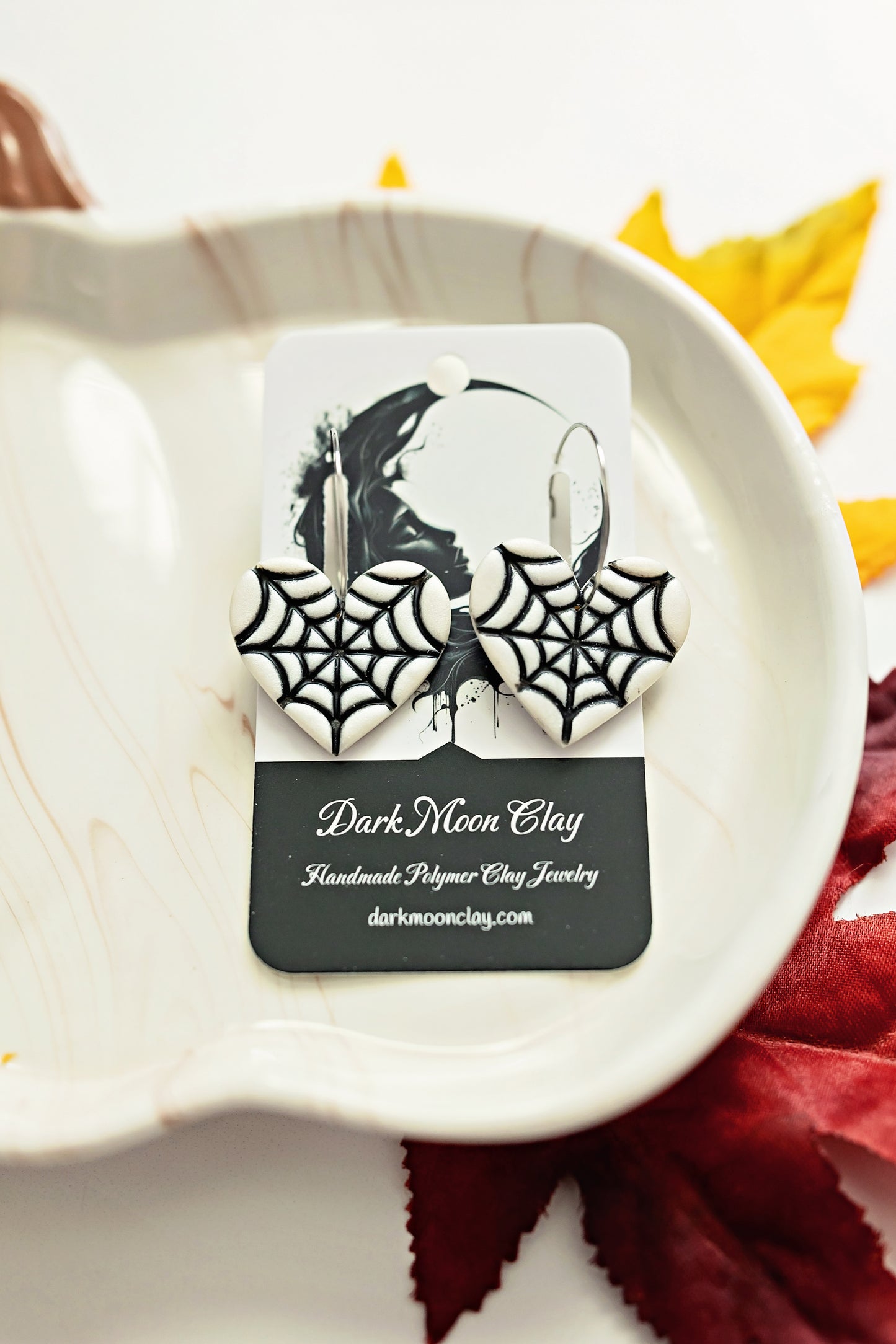 Pearl Spiderweb Hoops