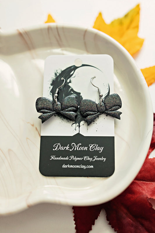 Black Sparkly Bows