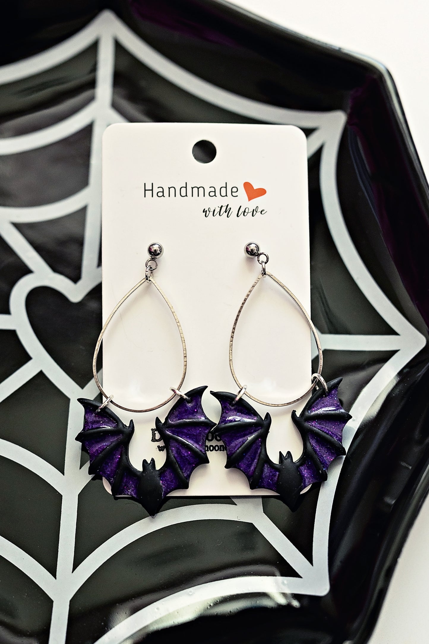 Black and Purple Shimmery Bats